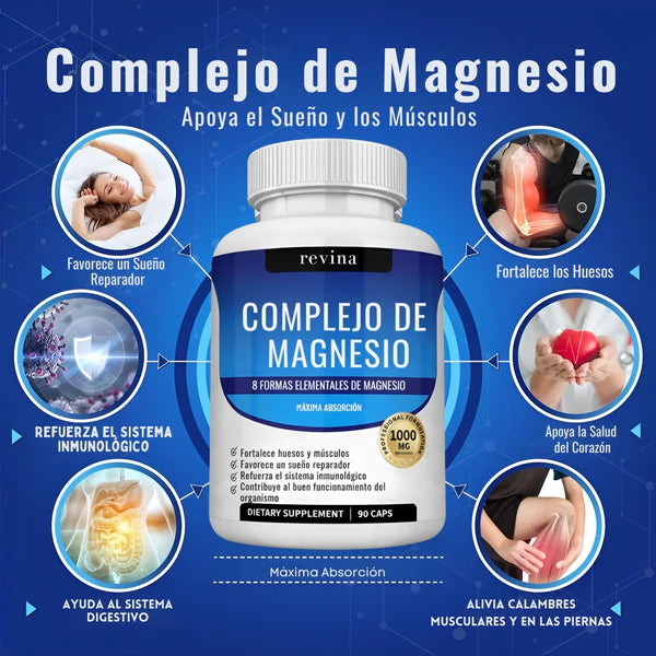 COMPLEJO DE MAGNESIO | Mejora tu sueño y reduce la hinchazon de forma natural 2x1