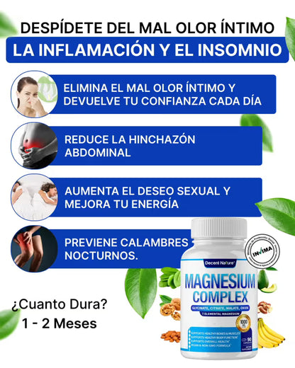 COMPLEJO DE MAGNESIO | Mejora tu sueño y reduce la hinchazon de forma natural 2x1